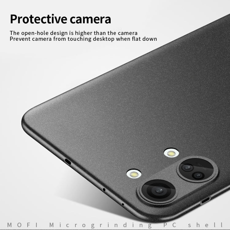 For OnePlus Ace 2V / Nord 3 MOFI Fandun Series Frosted PC Ultra-thin All-inclusive Phone Case(Black) - free shipping - PMC TechLife - Order now!