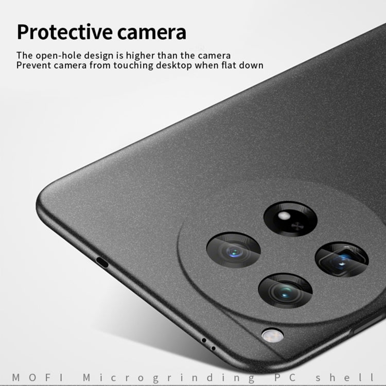 For OnePlus 12 MOFI Fandun Series Frosted PC Ultra-thin All-inclusive Phone Case(Black) - OnePlus Cases by MOFI | Online Shopping South Africa | PMC TechLife | Buy Now Pay Later Mobicred