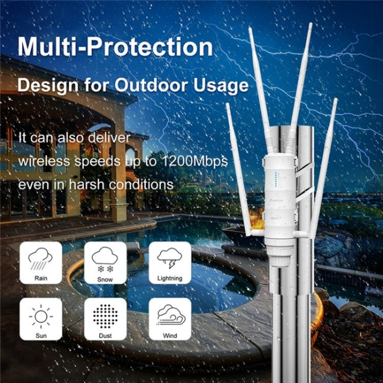 WAVLINK WN572HE4D AC1200 4G LTE WiFi Dual Band 4 Detachable Antennas Router, Plug:US Plug - free shipping - PMC TechLife - Order now!