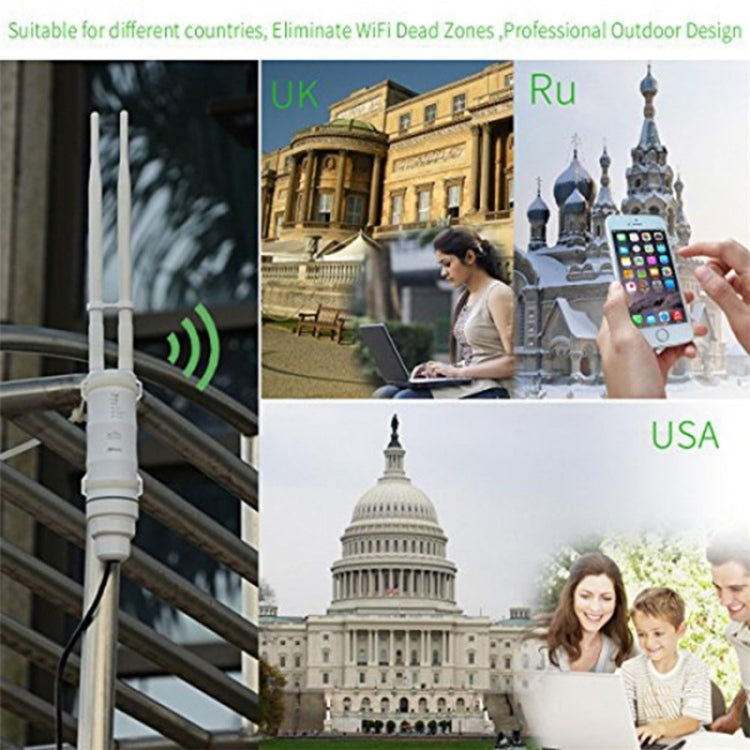 WAVLINK WN570HN2 With PoE Powered WAN/ AP / Repeater Mode 300Mbps Outdoor Router, Plug:AU Plug - free shipping - PMC Jewellery - Order now!