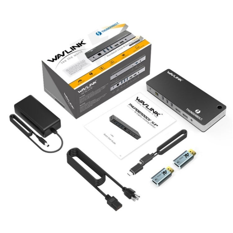 WAVLINK UTD21H 11 in 1 4K Dual DisplayPort Hub Converter Thunderbolt 3 Docking Station, Plug:UK Plug - free shipping - PMc TechLife - Order now!