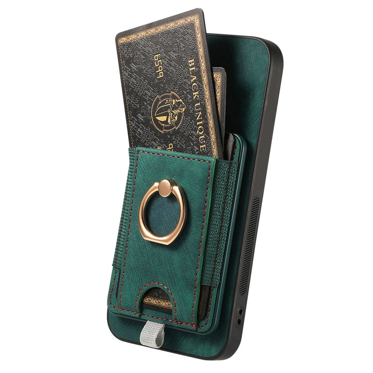 For Samsung Galaxy S25 5G Retro Splitable Magnetic Card Bag Leather Phone Case(Green) - Galaxy Phone Cases by PMC Jewellery | Online Shopping South Africa | PMC Jewellery | Buy Now Pay Later Mobicred