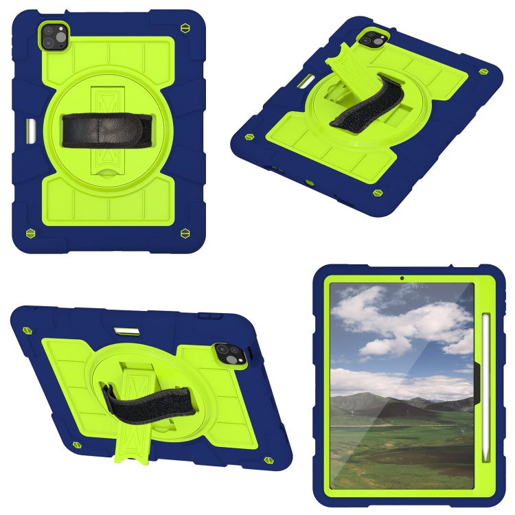 For iPad Pro 11 2024 Silicone Hybrid PC Shockproof Tablet Case with Shoulder Strap(Tibetan Turquoise) - free shipping - PMC TechLife - Order now!