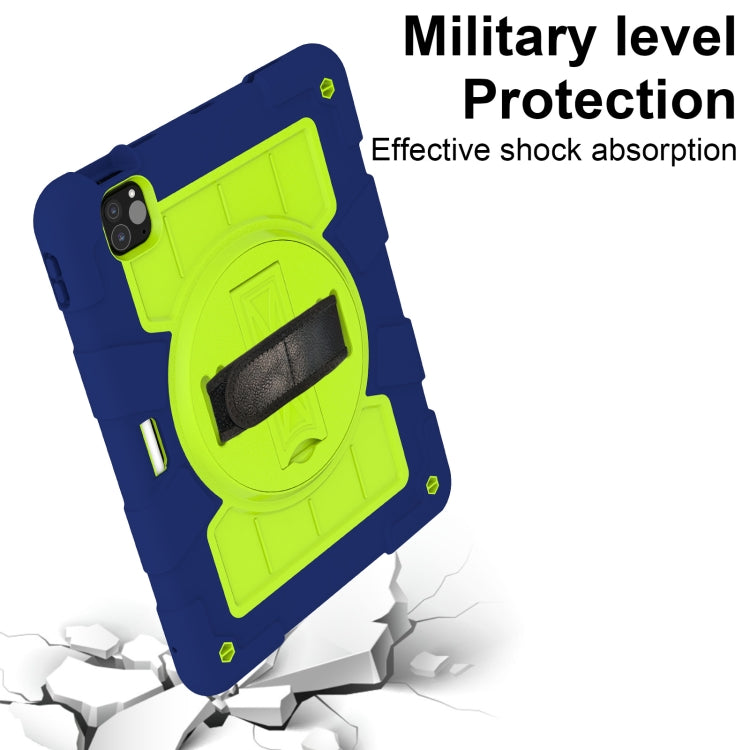 For iPad Pro 11 2024 Silicone Hybrid PC Shockproof Tablet Case with Shoulder Strap(Tibetan Turquoise) - free shipping - PMC TechLife - Order now!