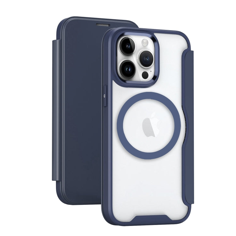 For iPhone 16 Pro MagSafe RFID Blocking Adsorption Flip Leather Phone Case(Purple) - iPhone 16 Pro Cases by PMC TechLife | Online Shopping South Africa | PMC TechLife | Buy Now Pay Later Mobicred