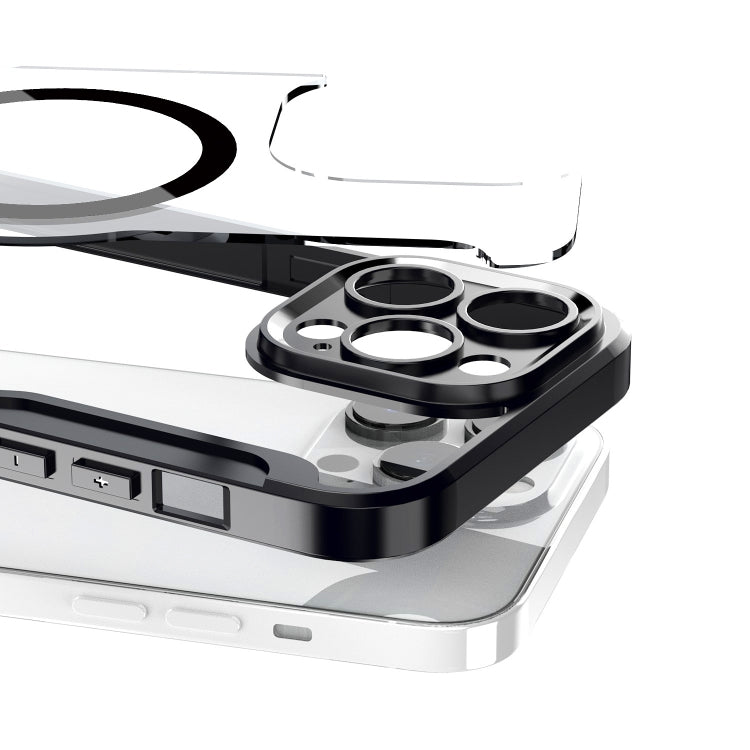 For iPhone 14 Pro Max MagSafe RFID Blocking Adsorption Flip Leather Phone Case(Blue) - iPhone 14 Pro Max Cases by PMC TechLife | Online Shopping South Africa | PMC TechLife