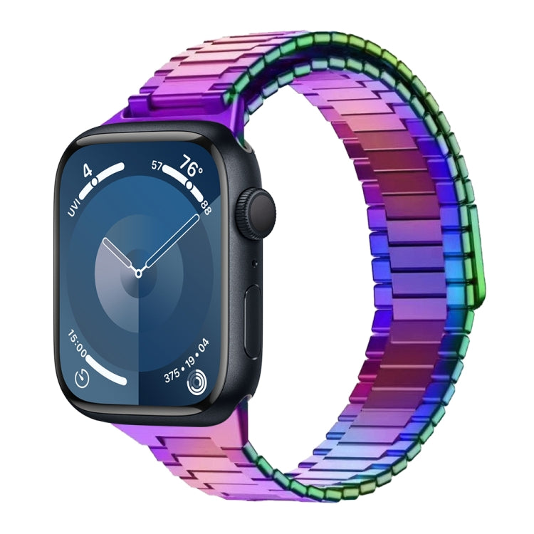 For Apple Watch Series 9 41mm Bamboo Magnetic Stainless Steel Metal Watch Strap(Color) - Watch Bands by PMC TechLife | Online Shopping South Africa | PMC TechLife