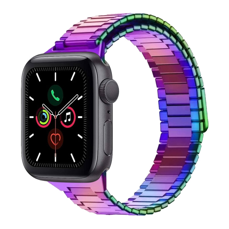 For Apple Watch Series 5 44mm Bamboo Magnetic Stainless Steel Metal Watch Strap(Color) - Watch Bands by PMC TechLife | Online Shopping South Africa | PMC TechLife