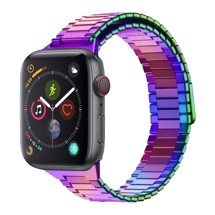 For Apple Watch Series 4 40mm Bamboo Magnetic Stainless Steel Metal Watch Strap(Color) - Watch Bands by PMC TechLife | Online Shopping South Africa | PMC TechLife