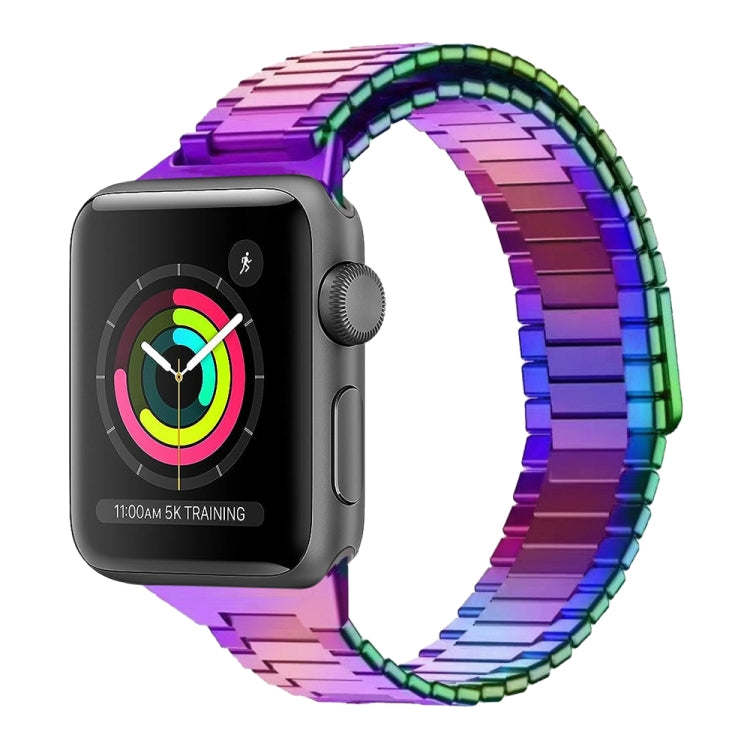 For Apple Watch Series 3 42mm Bamboo Magnetic Stainless Steel Metal Watch Strap(Color) - Watch Bands by PMC TechLife | Online Shopping South Africa | PMC TechLife