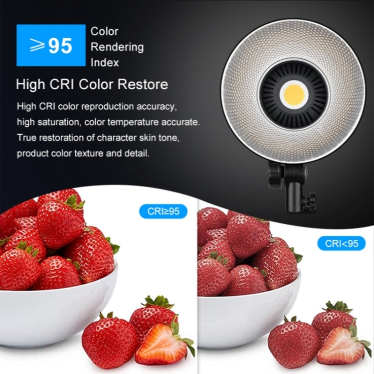 VLOGLITE P100 Professional Photography Video Fill Light 100W High Powerful Bright COB LED Light, Plug:EU Plug - free shipping - PMC TechLife - Order now!
