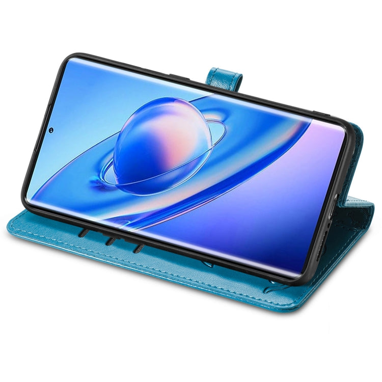 For Blackview A200 Pro Cat and Dog Embossed Leather Phone Case(Blue) - More Brand by PMC TechLife | Online Shopping South Africa | PMC TechLife