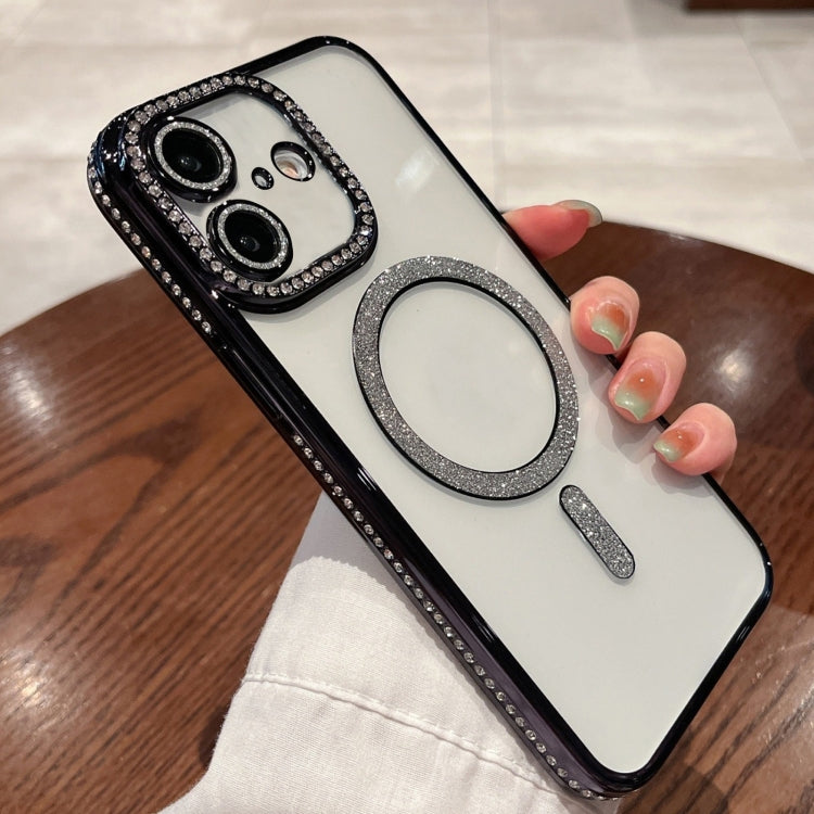 For iPhone 16 Plus Diamond Plated MagSafe TPU Phone Case(Black) - iPhone 16 Plus Cases by PMC TechLife | Online Shopping South Africa | PMC TechLife | Buy Now Pay Later Mobicred