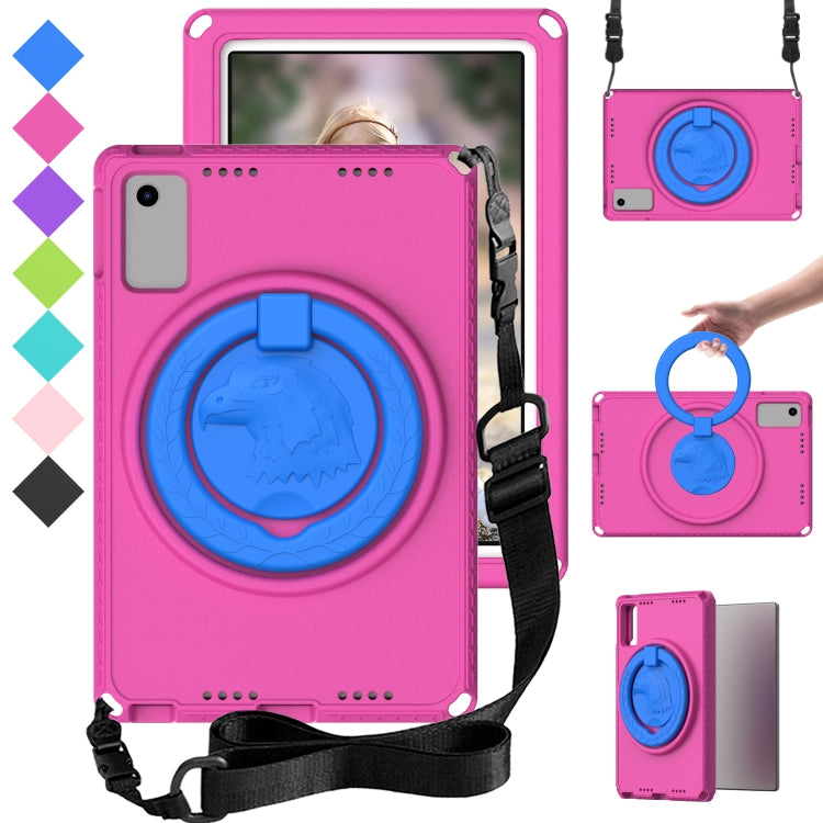 For Lenovo M10 Plus Gen3 TB-125F 10.6 EVA Hybrid PC Shockproof Tablet Case(Rose Red) - Lenovo by PMC TechLife | Online Shopping South Africa | PMC TechLife | Buy Now Pay Later Mobicred