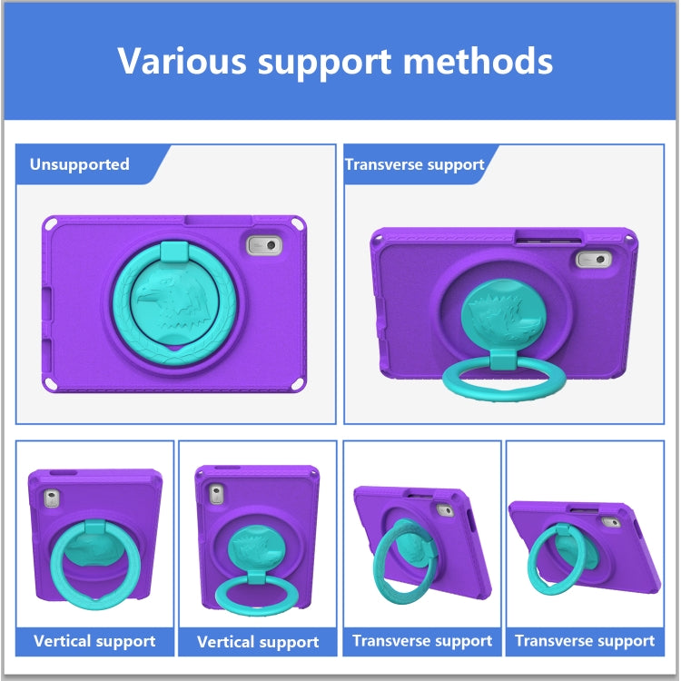 For Lenovo Tab M9 2023 EVA Hybrid PC Shockproof Tablet Case(Purple) - Lenovo by PMC TechLife | Online Shopping South Africa | PMC TechLife | Buy Now Pay Later Mobicred