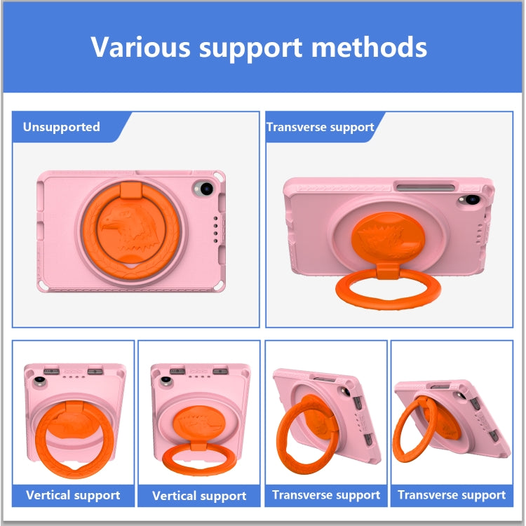 For TCL Tab 8 LE / WiFi 2023 EVA Hybrid PC Shockproof Tablet Case with Frame(Pink) - Others by PMC TechLife | Online Shopping South Africa | PMC TechLife | Buy Now Pay Later Mobicred