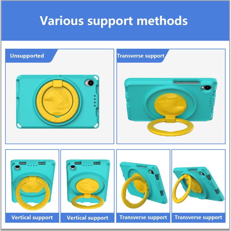 For TCL Tab 8 LE / WiFi 2023 EVA Hybrid PC Shockproof Tablet Case with Frame(Glacial Green) - Others by PMC TechLife | Online Shopping South Africa | PMC TechLife | Buy Now Pay Later Mobicred