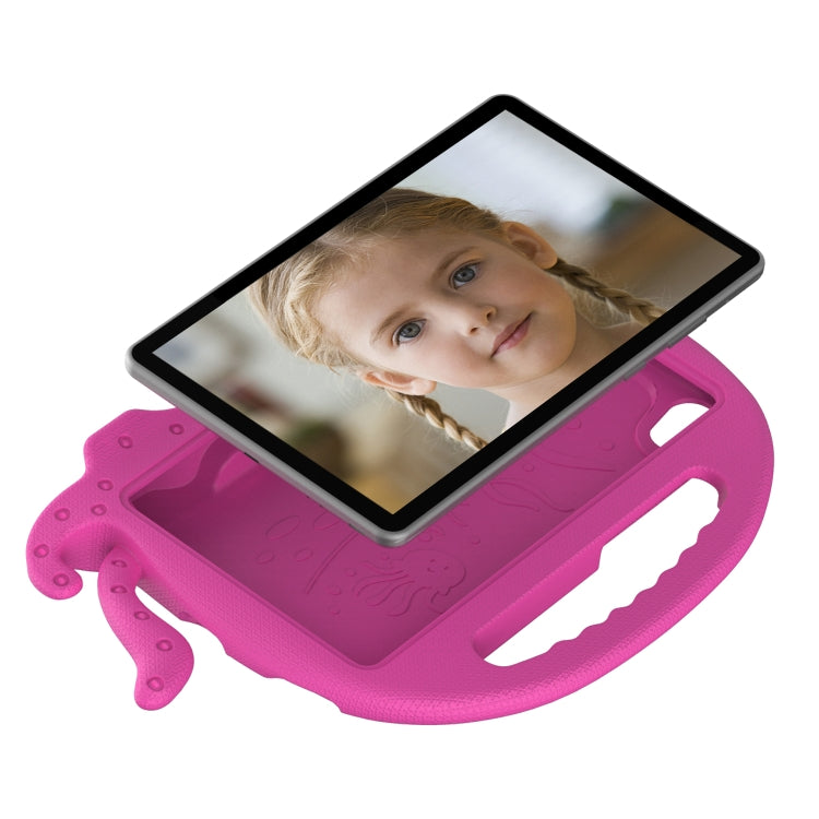 For TCL Tab 8 LE / WiFi 2023 Octopus Style EVA Hybrid PC Shockproof Tablet Case with Strap(Rose Red) - Others by PMC TechLife | Online Shopping South Africa | PMC TechLife | Buy Now Pay Later Mobicred