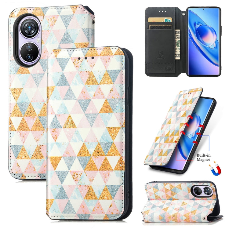 For Blackview A200 Pro CaseNeo Colorful Magnetic Leather Phone Case(Rhombus) - More Brand by PMC TechLife | Online Shopping South Africa | PMC TechLife