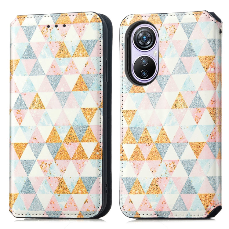 For Blackview A200 Pro CaseNeo Colorful Magnetic Leather Phone Case(Rhombus) - More Brand by PMC TechLife | Online Shopping South Africa | PMC TechLife