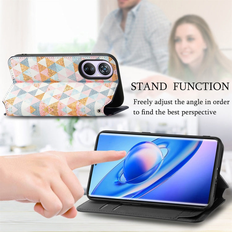 For Blackview A200 Pro CaseNeo Colorful Magnetic Leather Phone Case(Rhombus) - More Brand by PMC TechLife | Online Shopping South Africa | PMC TechLife