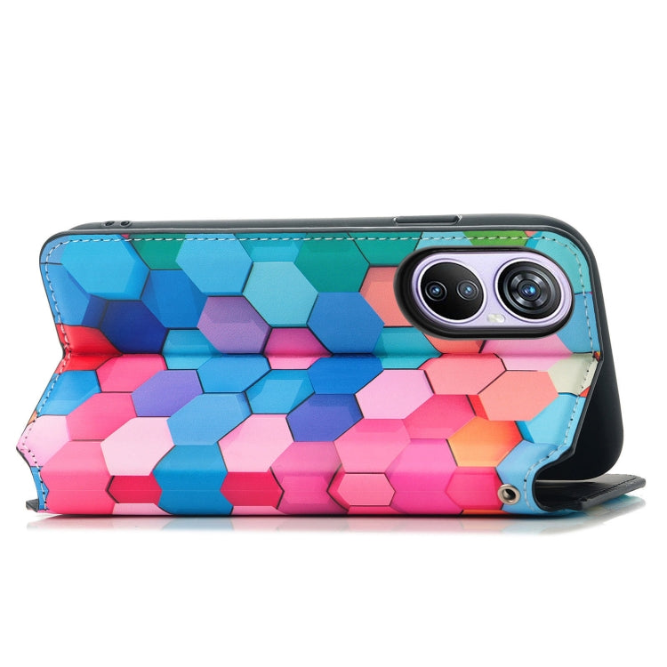 For Blackview A200 Pro CaseNeo Colorful Magnetic Leather Phone Case(Colorful Cube) - More Brand by PMC TechLife | Online Shopping South Africa | PMC TechLife