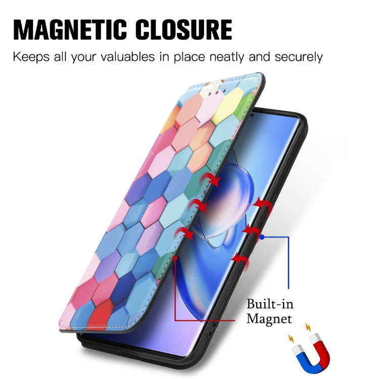 For Blackview A200 Pro CaseNeo Colorful Magnetic Leather Phone Case(Colorful Cube) - More Brand by PMC TechLife | Online Shopping South Africa | PMC TechLife