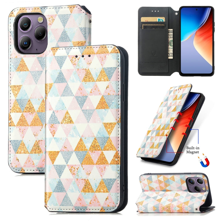 For Blackview  A96 CaseNeo Colorful Magnetic Leather Phone Case(Rhombus) - More Brand by PMC TechLife | Online Shopping South Africa | PMC TechLife