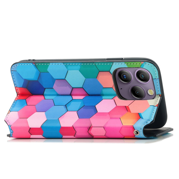 For Blackview  A96 CaseNeo Colorful Magnetic Leather Phone Case(Colorful Cube) - More Brand by PMC TechLife | Online Shopping South Africa | PMC TechLife