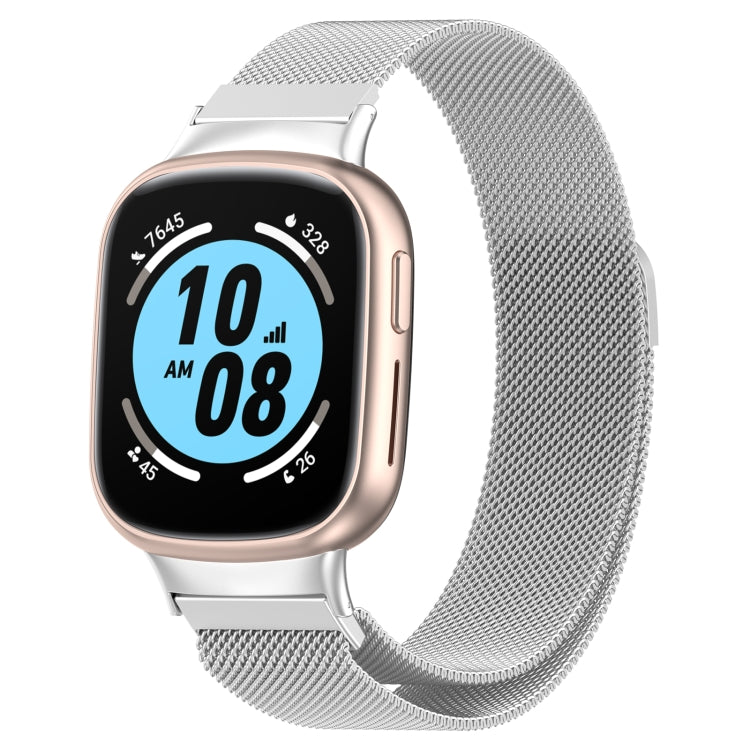 For Honor Watch 4 TMA-L19 Milan Magnetic Steel Mesh Watch Band(Silver) - Watch Bands by PMC TechLife | Online Shopping South Africa | PMC TechLife | Buy Now Pay Later Mobicred