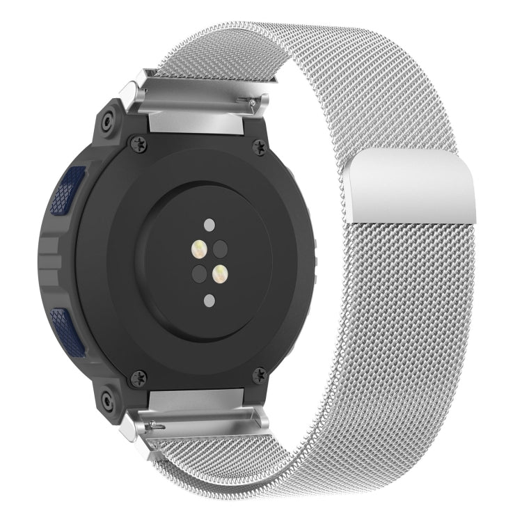 For Amazfit Active Edge A2212 Milan Magnetic Steel Mesh Watch Band(Silver) - free shipping - PMC TechLife - Order now!