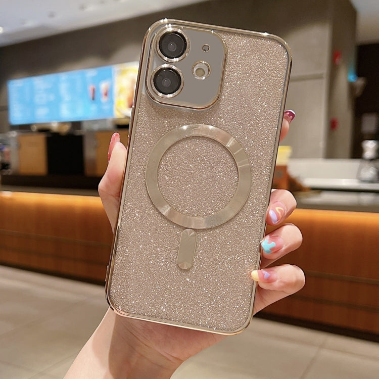 For iPhone 11 MagSafe Glitter Electroplating TPU Phone Case(Gold) - iPhone 11 Cases by PMC TechLife | Online Shopping South Africa | PMC TechLife