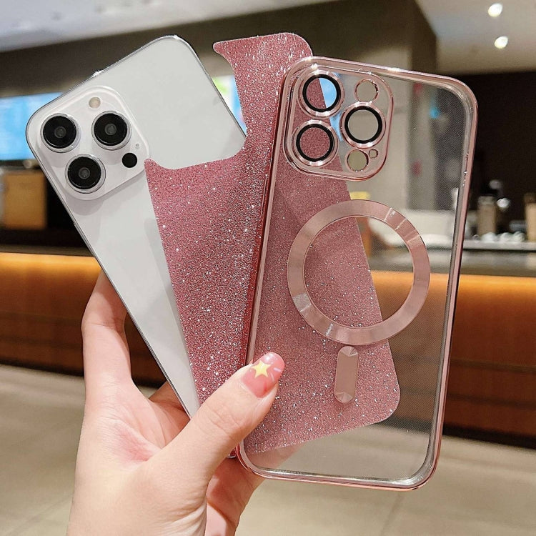 For iPhone 16 Glitter Electroplating MagSafe TPU Phone Case(Purple) - iPhone 16 Cases by PMC TechLife | Online Shopping South Africa | PMC TechLife | Buy Now Pay Later Mobicred