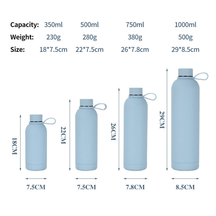 JUNSUNMAY Candy Colored Coating 304 Stainless Steel Water Vacuum Bottle, Capacity:500ml(Purple) - free shipping - PMC TechLife - Order now!