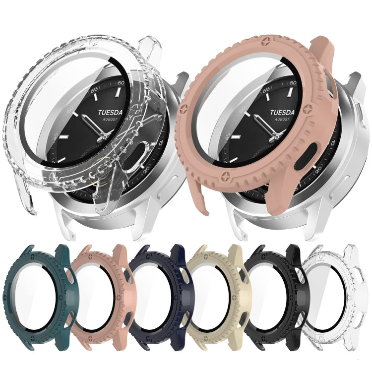 For Xiaomi Watch S3 PC + Tempered Film Integrated Watch Protective Case(Transparent) - Watch Cases by PMC TechLife | Online Shopping South Africa | PMC TechLife | Buy Now Pay Later Mobicred