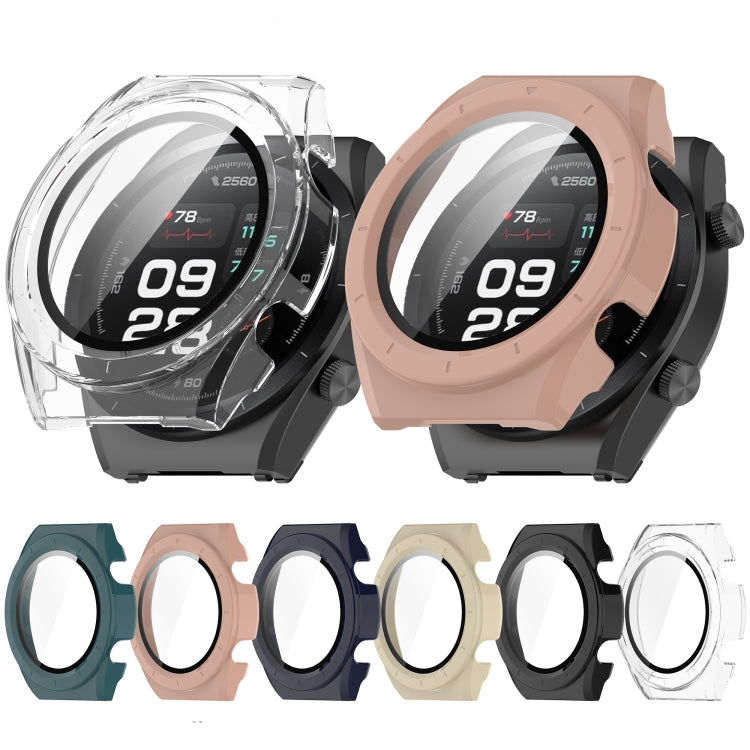 For Xiaomi Watch H1 PC + Tempered Film Integrated Watch Protective Case(Pink) - Watch Cases by PMC TechLife | Online Shopping South Africa | PMC TechLife | Buy Now Pay Later Mobicred