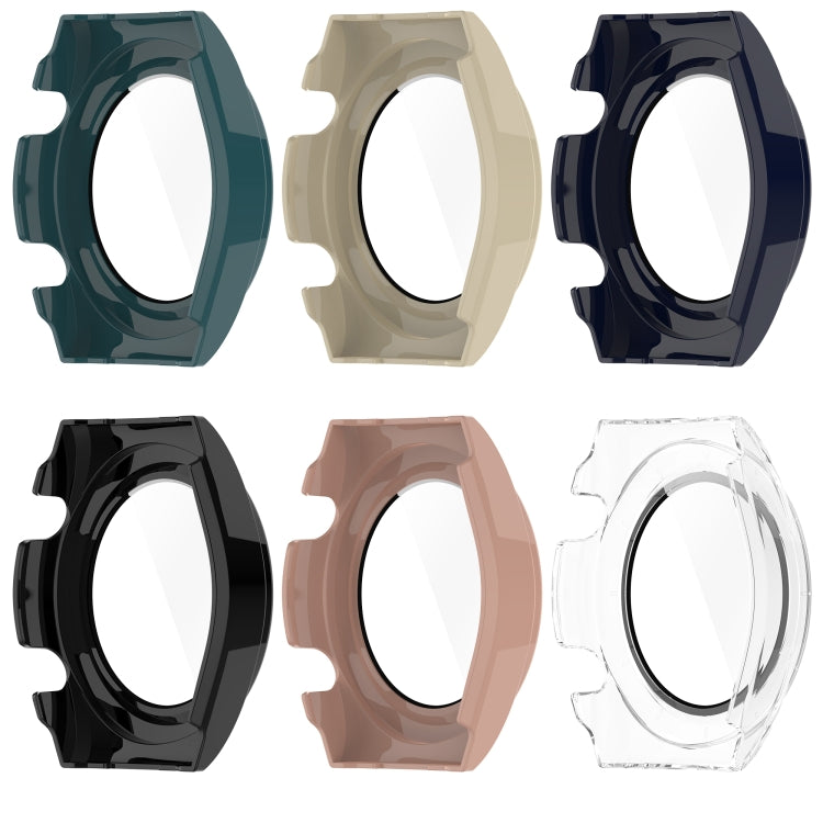 For Xiaomi Watch H1 PC + Tempered Film Integrated Watch Protective Case(Pink) - Watch Cases by PMC TechLife | Online Shopping South Africa | PMC TechLife | Buy Now Pay Later Mobicred