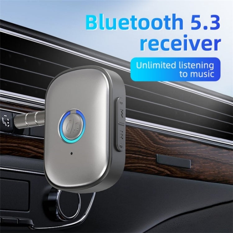 Portable Mini BT 5.3 Receiver Car Audio Adapter Hands-Free AUX Car Bluetooth Receiver - Bluetooth Car Kits by PMC TechLife | Online Shopping South Africa | PMC TechLife | Buy Now Pay Later Mobicred