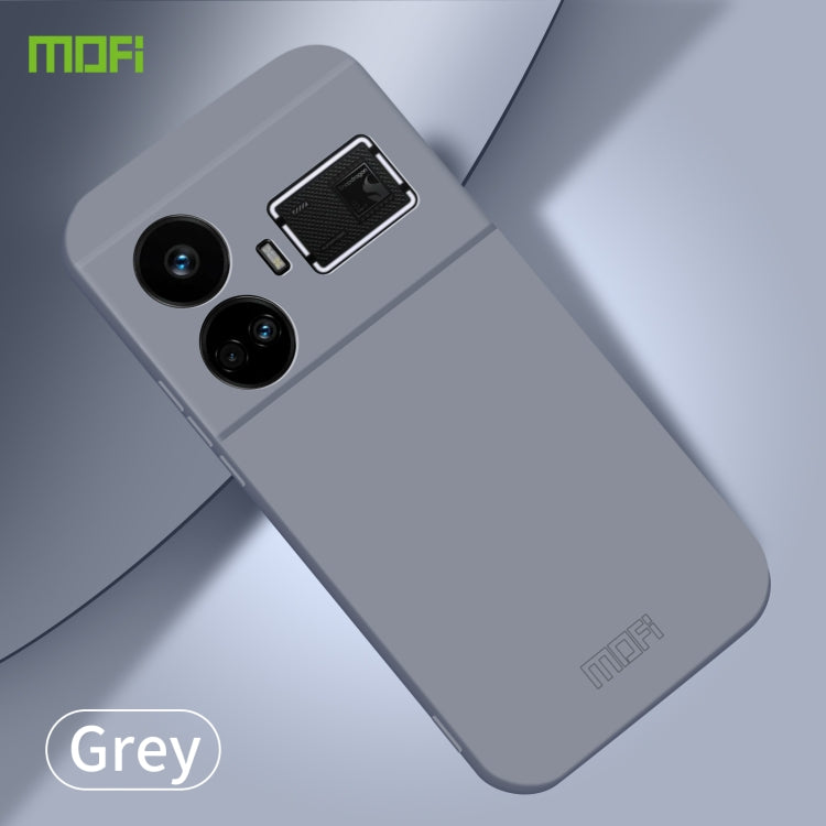For Realme GT5 MOFI Qin Series Skin Feel All-inclusive PC Phone Case(Gray) - Realme Cases by MOFI | Online Shopping South Africa | PMC TechLife
