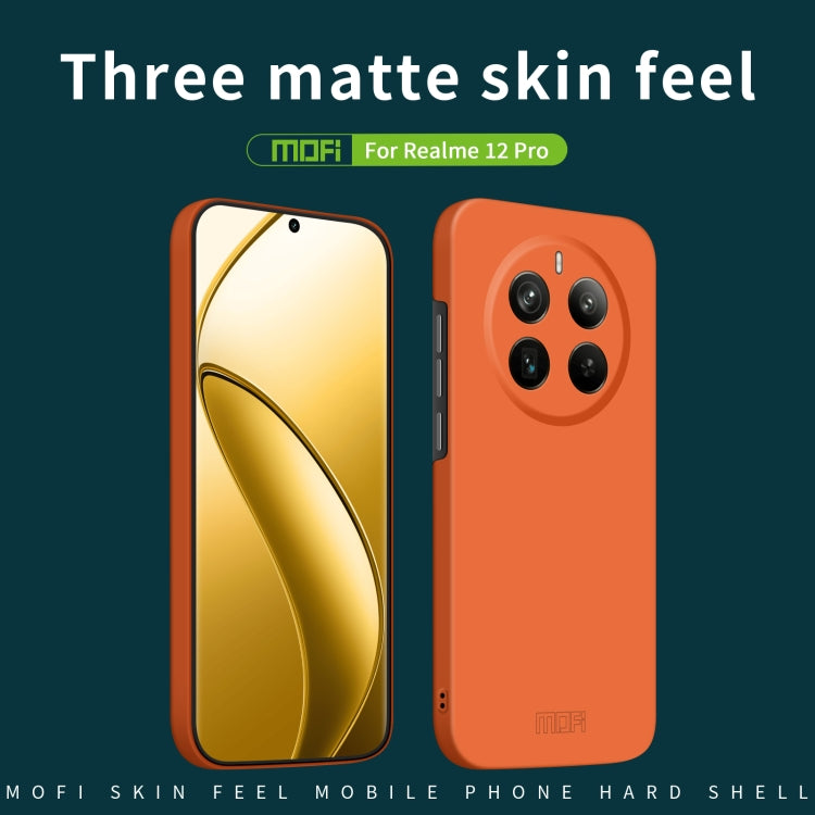 For Realme 12 Pro / 12 Pro+ MOFI Qin Series Skin Feel All-inclusive PC Phone Case(Blue) - Realme Cases by MOFI | Online Shopping South Africa | PMC TechLife