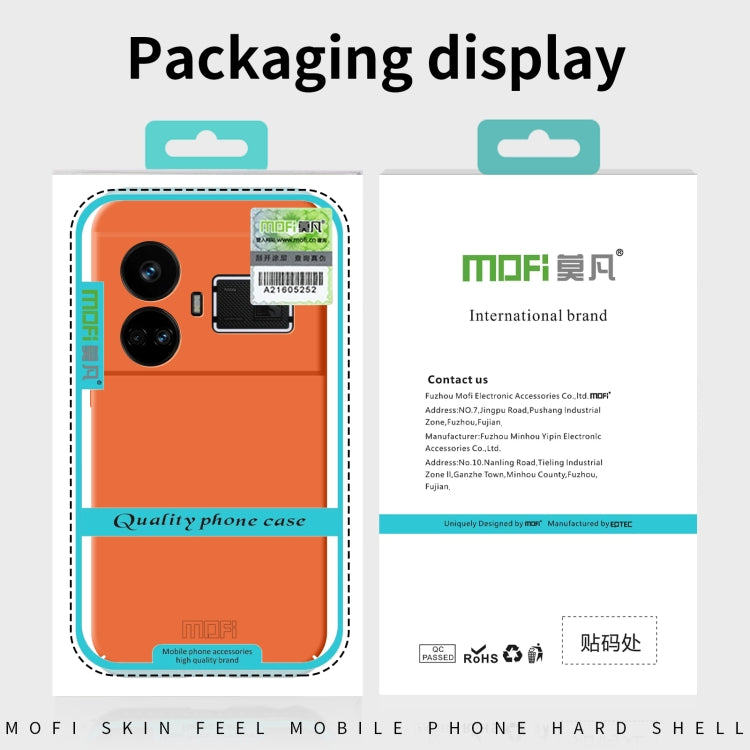 For Realme 12 Pro / 12 Pro+ MOFI Qin Series Skin Feel All-inclusive PC Phone Case(Blue) - Realme Cases by MOFI | Online Shopping South Africa | PMC TechLife