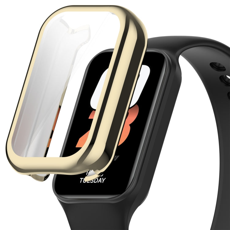 For Redmi Band 2 Full Package TPU Electroplated Watch Protective Case(Light Gold) - Watch Cases by PMC TechLife | Online Shopping South Africa | PMC TechLife | Buy Now Pay Later Mobicred