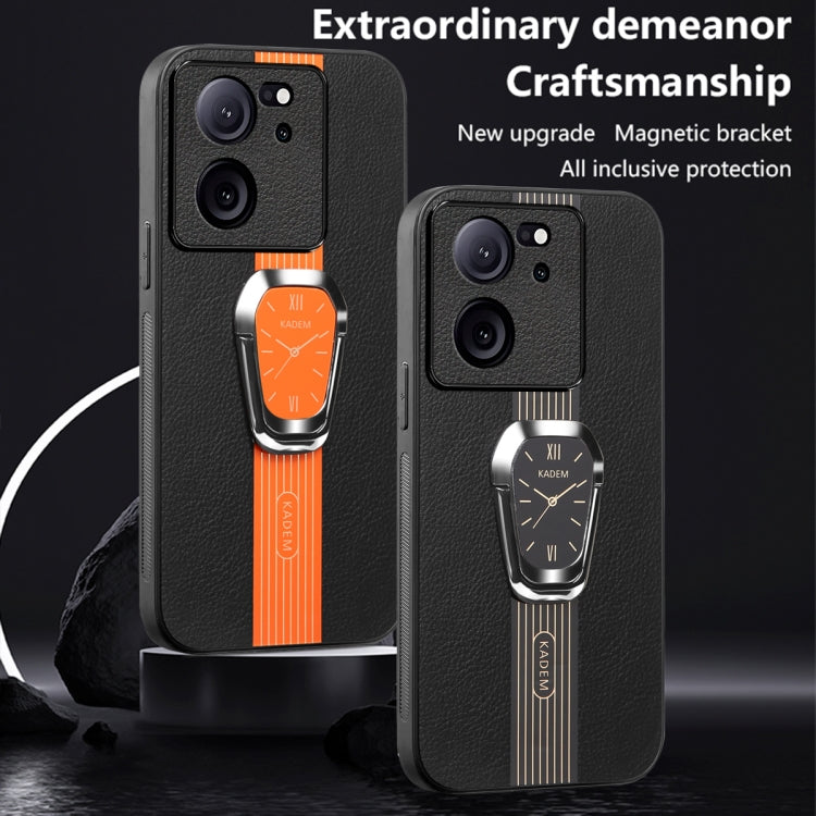 For Xiaomi Redmi K60 Ultra Magnetic Litchi Leather Back Phone Case with Holder(Green) - Redmi K60 Ultra Cases by PMC TechLife | Online Shopping South Africa | PMC TechLife | Buy Now Pay Later Mobicred