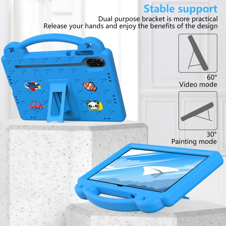 For Honor X8 Pro 11.5 Handle Kickstand Children EVA Shockproof Tablet Case(Sky Blue) - Honor by PMC TechLife | Online Shopping South Africa | PMC TechLife | Buy Now Pay Later Mobicred