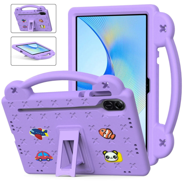 For Honor X8 Pro 11.5 Handle Kickstand Children EVA Shockproof Tablet Case(Light Purple) - Honor by PMC TechLife | Online Shopping South Africa | PMC TechLife | Buy Now Pay Later Mobicred