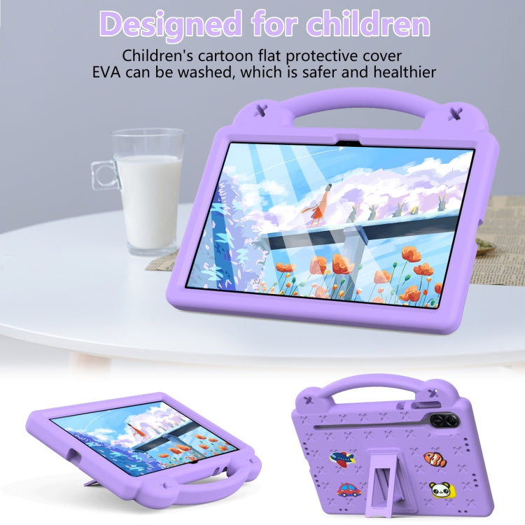 For Honor X8 Pro 11.5 Handle Kickstand Children EVA Shockproof Tablet Case(Light Purple) - Honor by PMC TechLife | Online Shopping South Africa | PMC TechLife | Buy Now Pay Later Mobicred