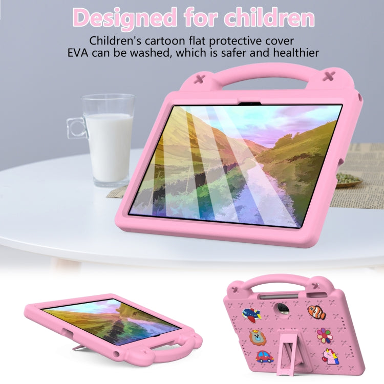 For Honor Pad 9 2023 12.1 Handle Kickstand Children EVA Shockproof Tablet Case(Pink) - Honor by PMC TechLife | Online Shopping South Africa | PMC TechLife | Buy Now Pay Later Mobicred