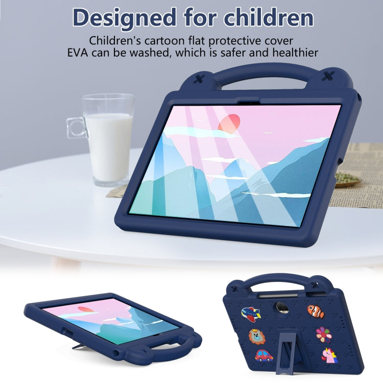For Honor Pad 9 2023 12.1 Handle Kickstand Children EVA Shockproof Tablet Case(Navy Blue) - Honor by PMC TechLife | Online Shopping South Africa | PMC TechLife | Buy Now Pay Later Mobicred