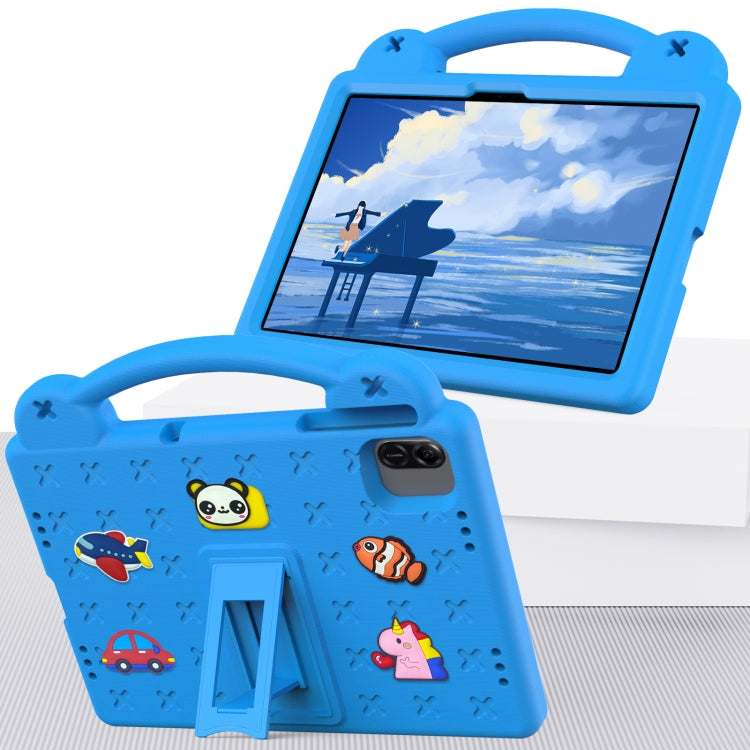 For Honor Pad X8a Handle Kickstand Children EVA Shockproof Tablet Case(Sky Blue) - Honor by PMC TechLife | Online Shopping South Africa | PMC TechLife | Buy Now Pay Later Mobicred