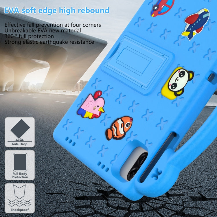 For Honor Pad X8a Handle Kickstand Children EVA Shockproof Tablet Case(Sky Blue) - Honor by PMC TechLife | Online Shopping South Africa | PMC TechLife | Buy Now Pay Later Mobicred
